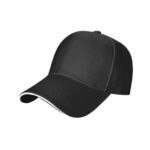Plain Adjustable Baseball Cap – Black